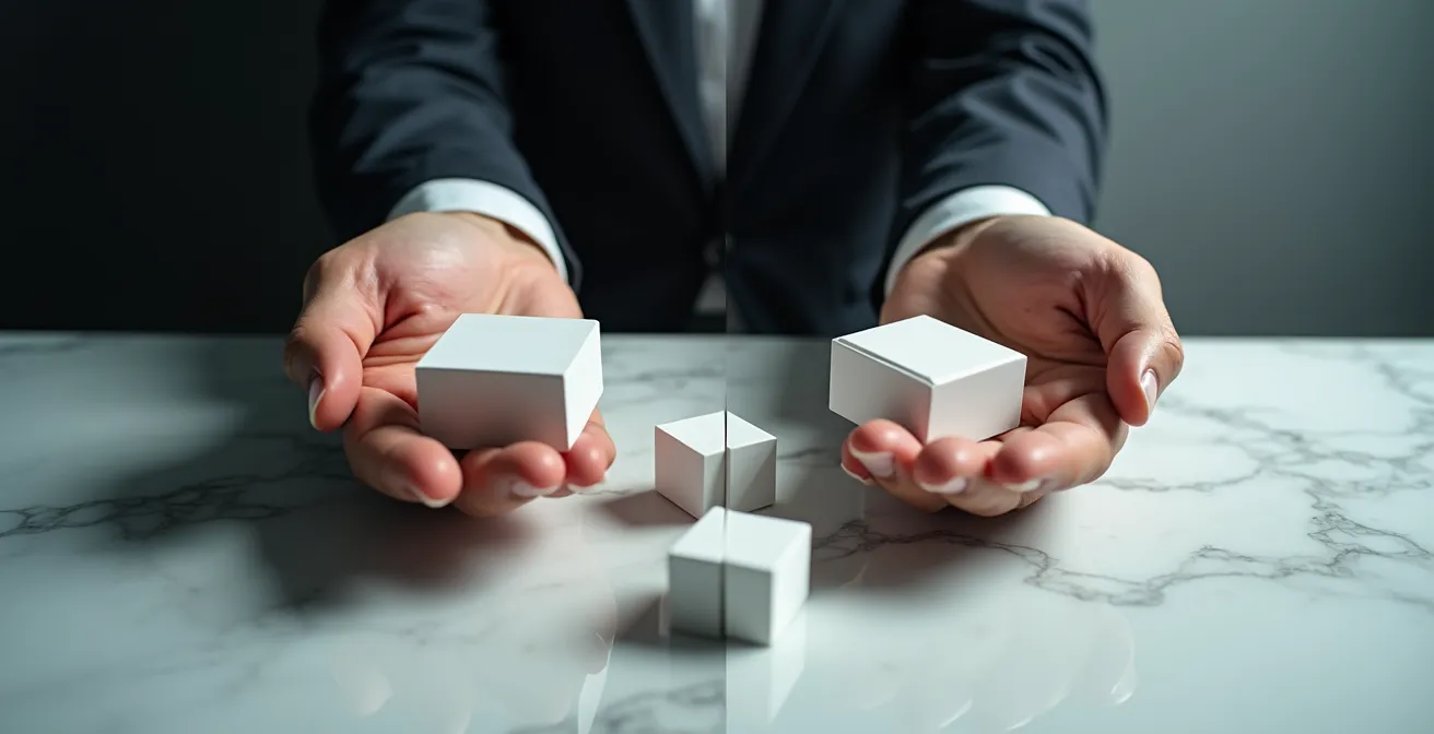 Schéma temporel illustrant le mécanisme de démembrement de propriété SCPI