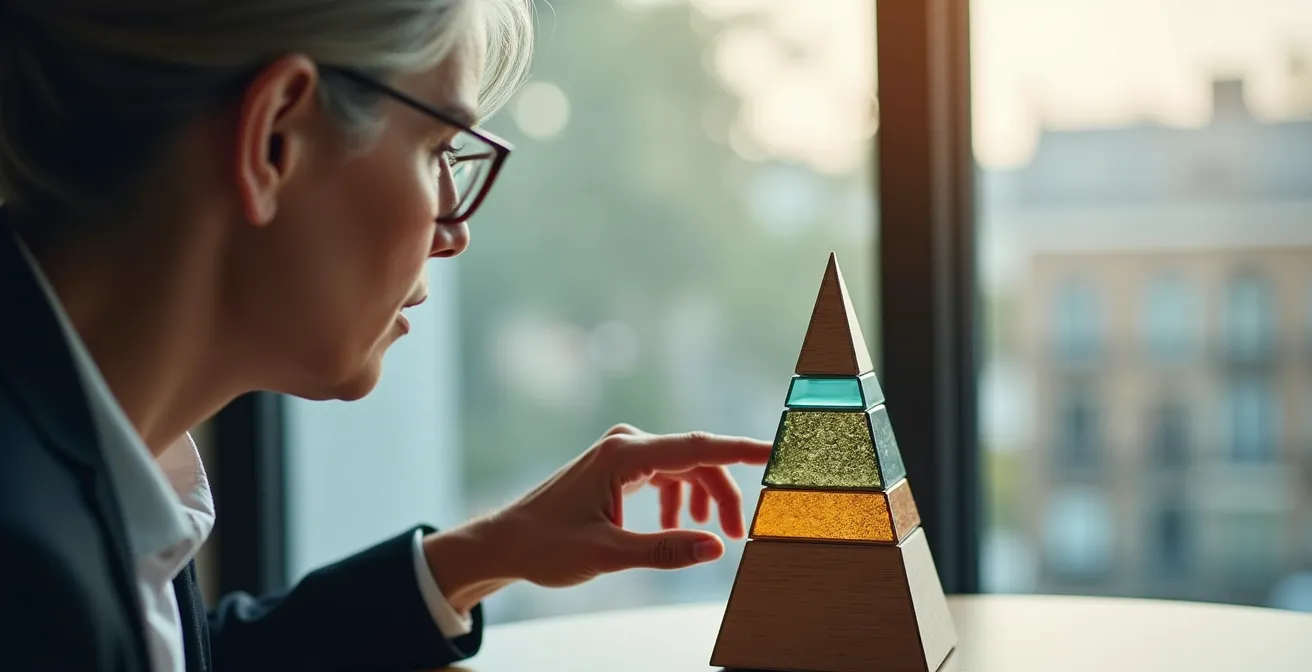 Pyramide représentant les différentes stratégies fiscales immobilières