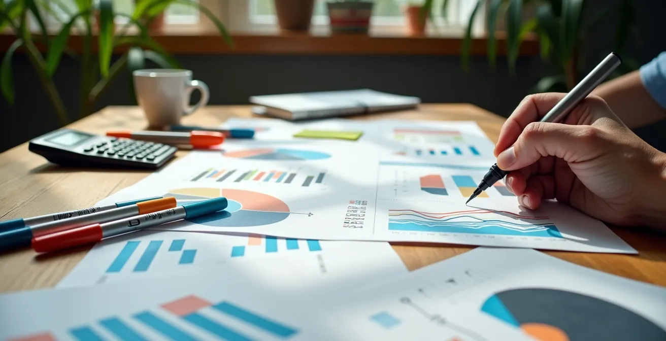 Écran d'analyse de données de tarification dynamique avec graphiques et indicateurs